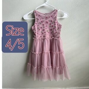 Cat & Jack Pink Floral Kids Dress